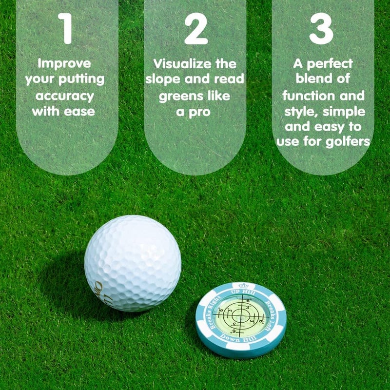 Prodigora SlopeMaster ProGreen Reader - Golf Ball Marker with High Precision Green Reading Aid Golf Accessories for Men Women - Image 2